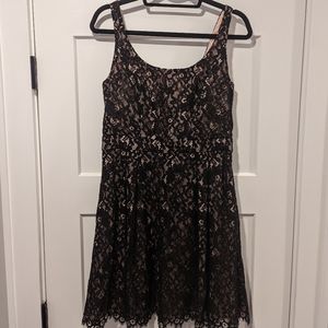 Shoshanna Black Lace Cocktail Dress, size 8